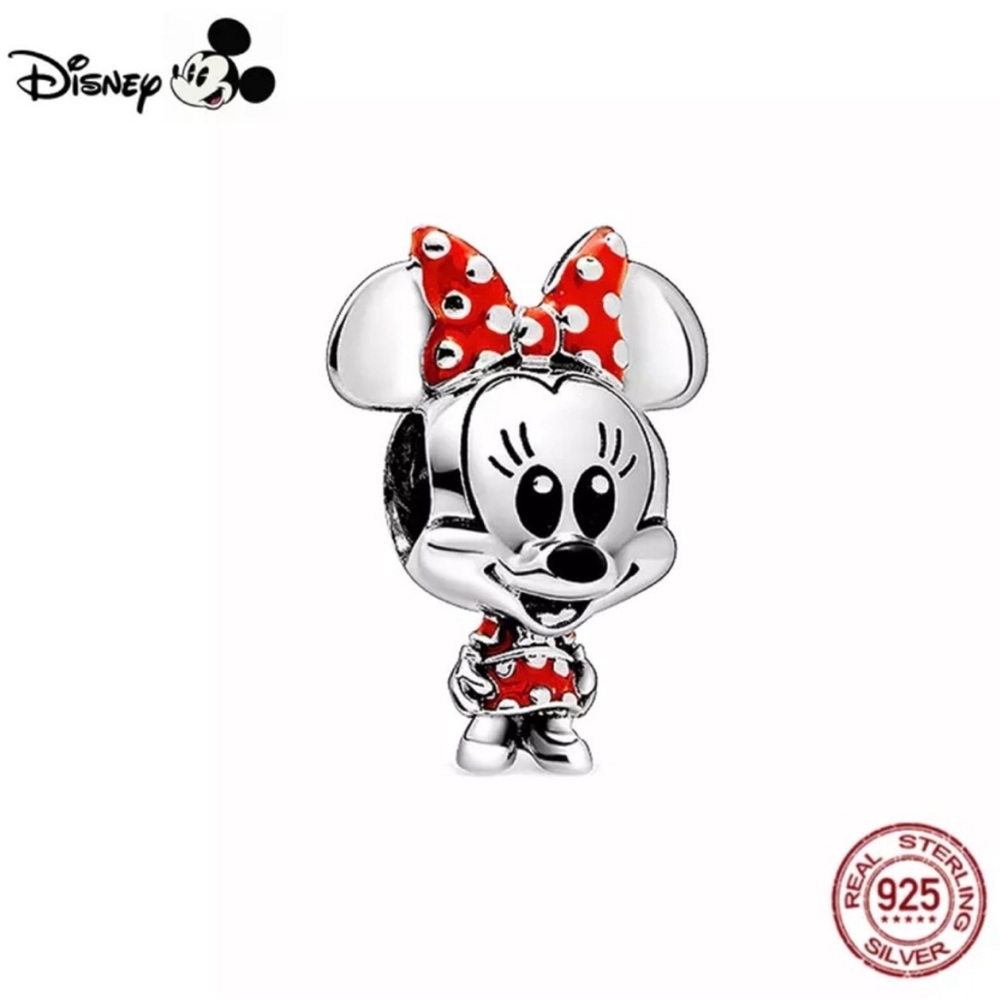 New Sterling Silver 925 Minnie Mouse bracelet charm